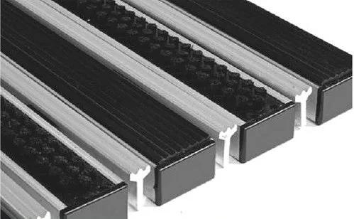 Придверная грязезащитная решётка «Сити Щётка+Резина+Скребок» ОПТ фото 1