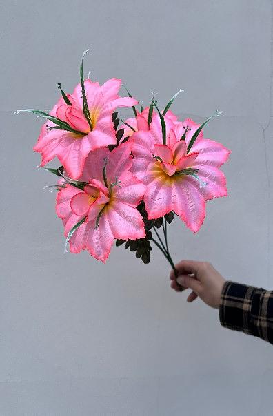 Искусственные цветы ПластЦвет «Цветок распустившийся» ОПТ фото 1