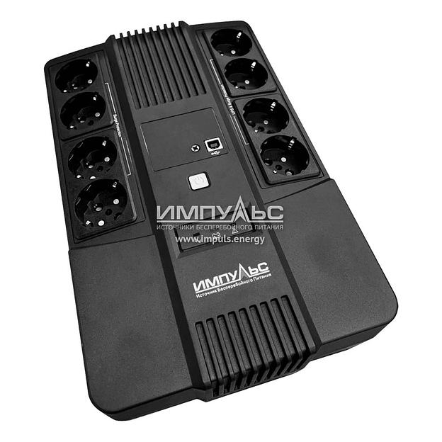 ИБП МАСТЕР 800, 800/480 Ва/Вт, LED, USB, RJ11/RJ45, SCHUKOx8 фото 1