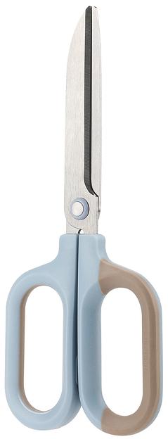 Ножницы Deli ENS055-BL Nusign офисные 180мм титановое покрытие сталь синий фото 3