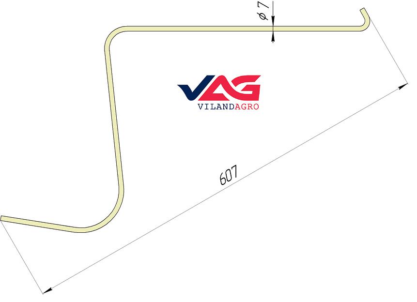 Зуб пружинный на грабли колесно-пальцевые QR-12 (210.621, 2299150) ОПТ фото 2