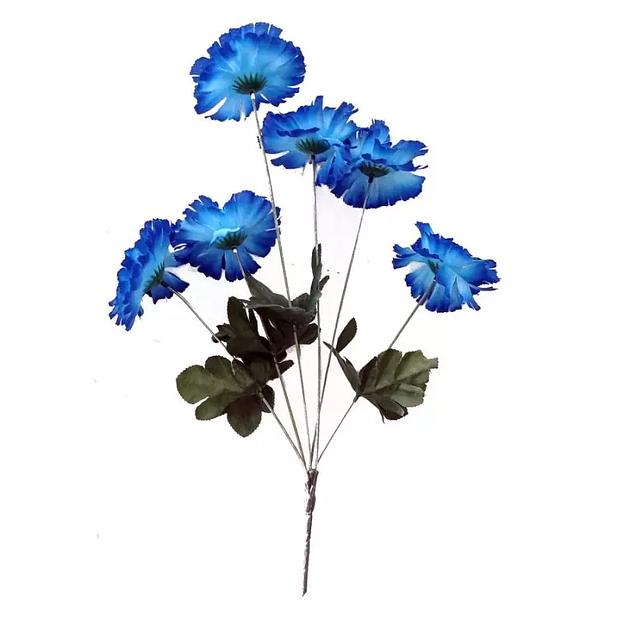 Букет с васильками 6 голов 42см 365-408 фото 4