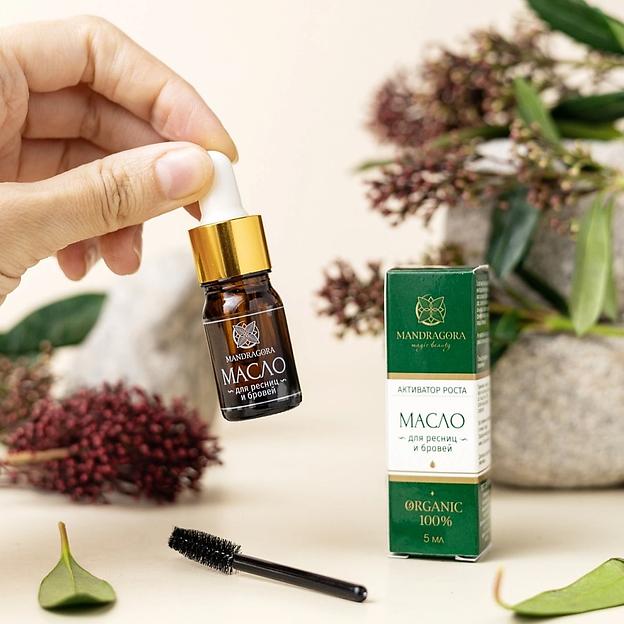 Масло для ресниц и бровей Mandragora magic beauty «Активатор роста» 5 мл ОПТ фото 2