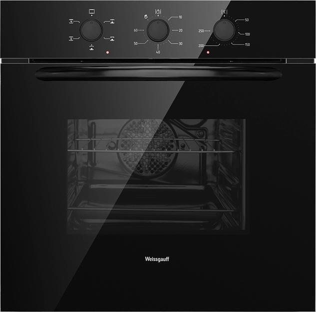 Духовой шкаф Электрический Weissgauff EOV 186 LB черный фото 1