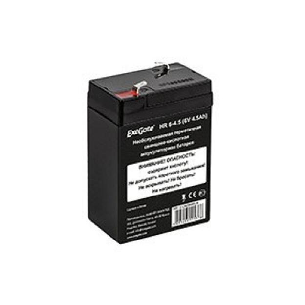 Exegate EX282949RUS Аккумуляторная батарея HR 6-4.5 (6V 4.5Ah, клеммы F1) фото 1