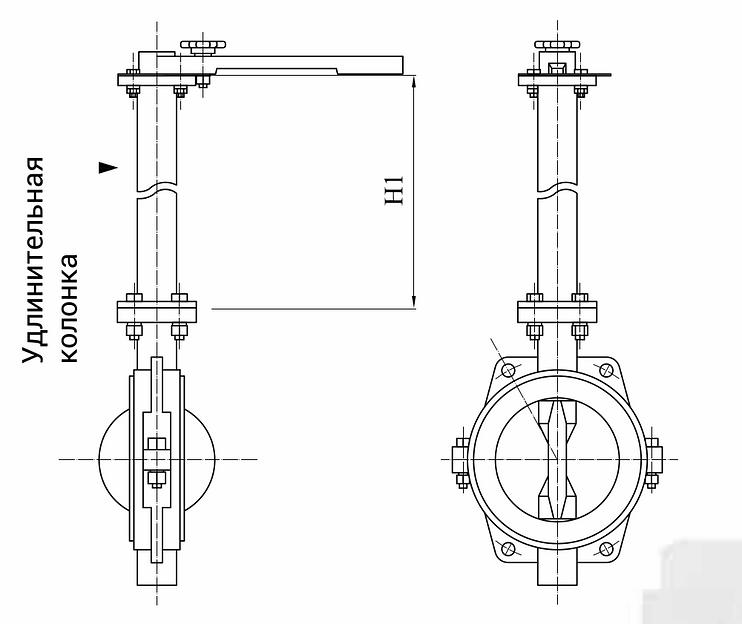 Затвор дисковый с электроприводом DN 800 фото 3