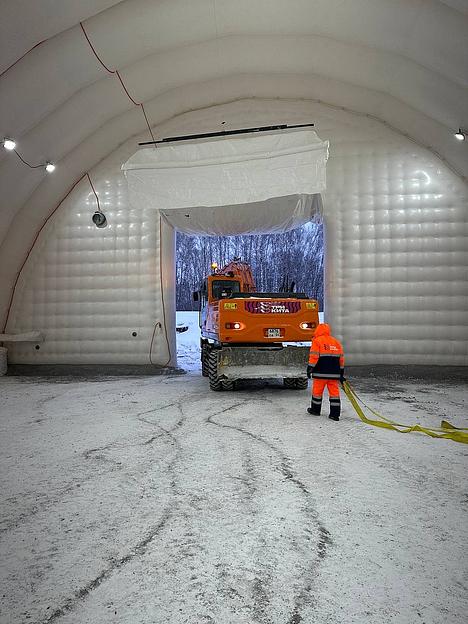 Пневмоангары (надувные ангары) из поливинилхлорида фото 2