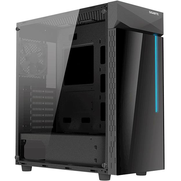 Корпус GIGABYTE C200 GLASS MidiTower без Б/П ATX MicroATX MiniITX Цвет черный GB-C200G фото 1