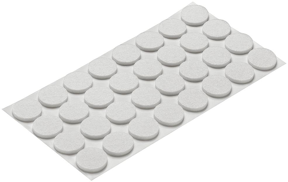 Подпятник фетровый d=24мм (33шт/лист), белый фото 1