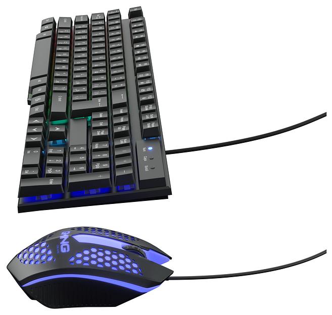 Клавиатура + мышь Оклик GMNG 400GMK клав:черный мышь:черный USB фото 4