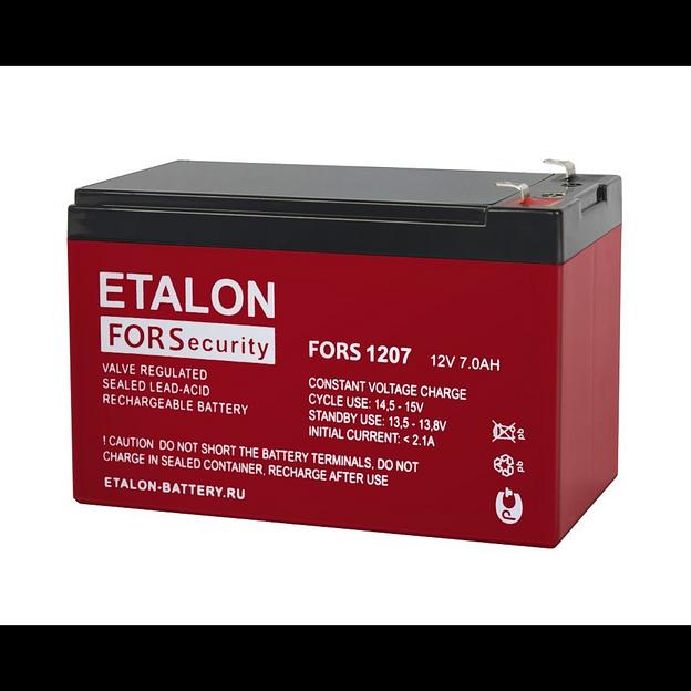 Аккумулятор герметичный свинцово-кислотный ETALON FORS 1207 фото 1