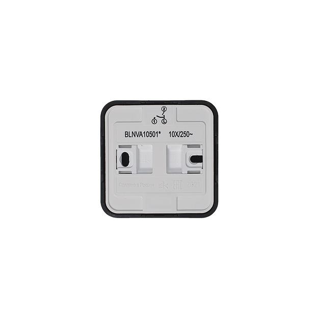 Systeme electric BLNVA105016 BLANCA О/У 2-клавишный ВЫКЛЮЧАТЕЛЬ ( c х.5) ИЗОЛ.ПЛ., 10А, 250B, АНТРАЦИТ фото 4