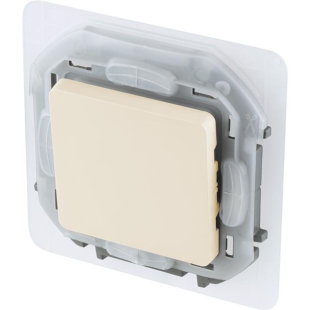 Legrand 673671 Переключатель IP44 - INSPIRIA - 10 AX - 250 В~ - слоновая кость фото 3