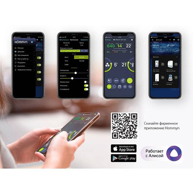 Очиститель воздуха приточный Ballu ONEAIR ASP-200SP фото 9