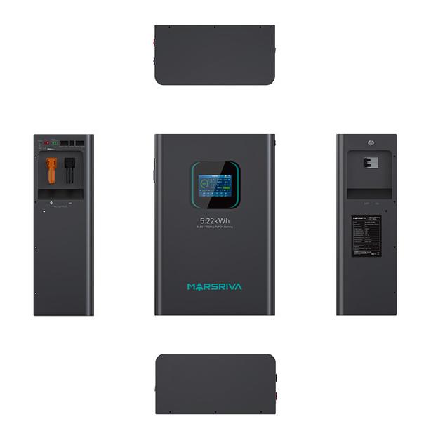 Литиевый аккумулятор LiFePO4, 51,2 В/102 Ач, новый элемент BYD, класс А MARSRIVA фото 1