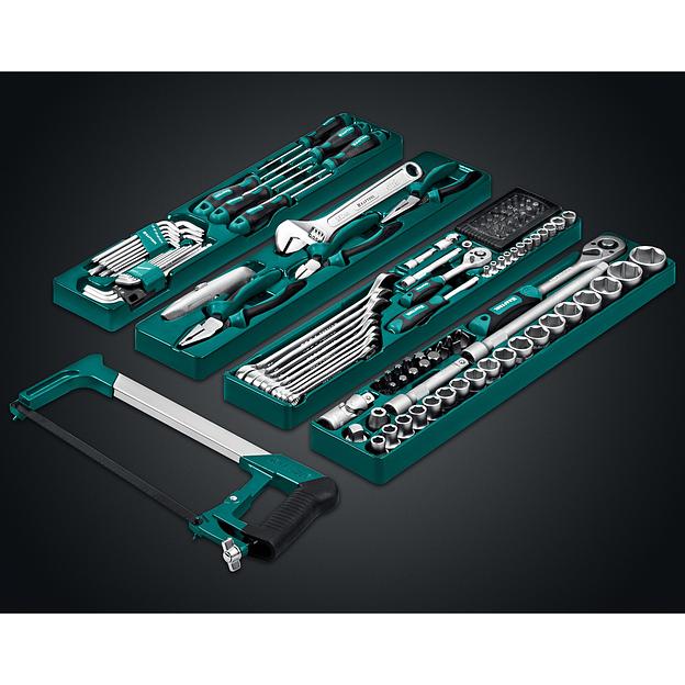 KRAFTOOL GRAND-152, 152 предм., (1/2″+1/4″), Универсальный набор инструмента (27978-H152) фото 6