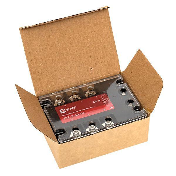 Реле твердотельное трехфазное RTP-60-DA PROxima EKF rtp-3-60-da фото 3