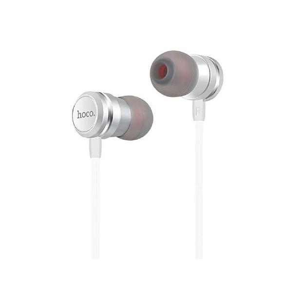 HOCO M16/ Наушники + микрофон/ Кнопка ответа/ 1.2м/ 3.5 mm jack/ Silver фото 1