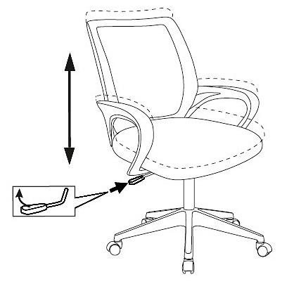 Кресло Бюрократ CH-695NLT зеленый TW-03 TW-30 сетка/ткань крестовина пластик фото 5