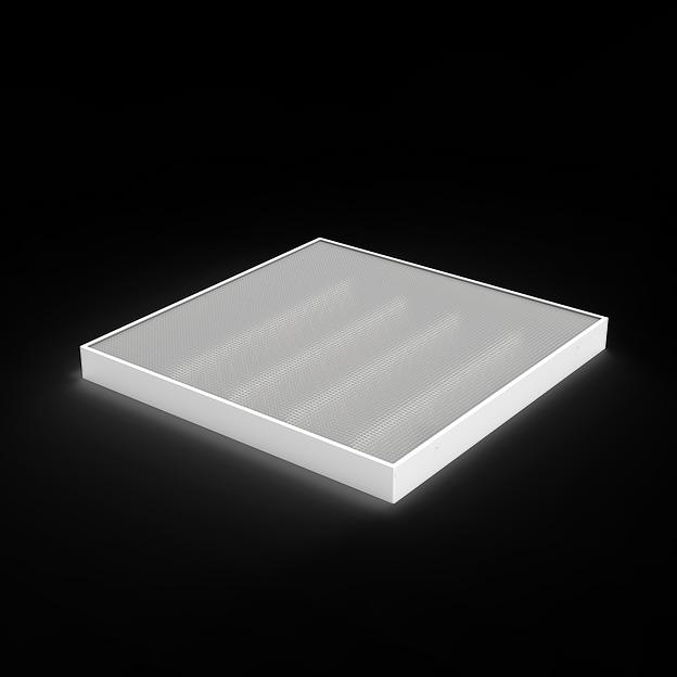 Светильник светодиодный универсальный LED ДВО 30 Вт MiR 3500 Лм 4000К 588х588х50 мм IP40 Грильято призма планки фото 1