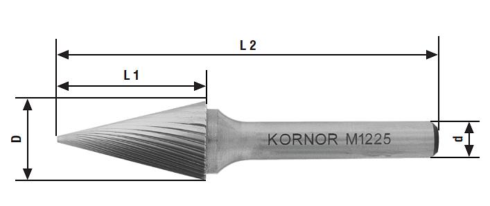 Твердосплавные борфрезы конические Тип М ОПТ фото 3