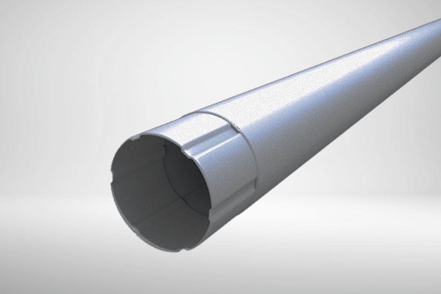 Круглая труба полная длина 1,25 м, рабочая длина 1,20 м МегаСток 125х100 PE фото 1