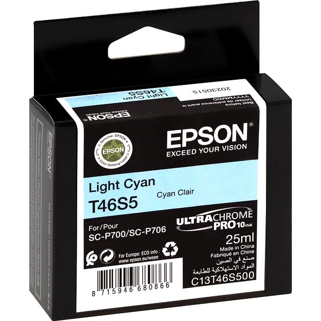 Картридж Epson SinglepackLightCyanT46S5UltraChromePro10ink25ml (C13T46S500) фото 3