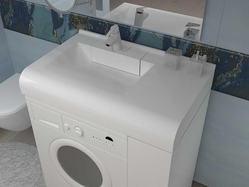 Раковина над стиральной машиной для ванной комнаты Марко «Корса 80» ОПТ фото 1