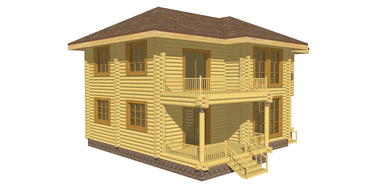 Проект дома ДД-195-6 12x12 фото 3