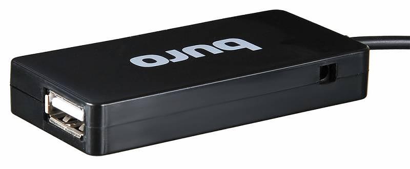 Разветвитель USB 2.0 Buro BU-HUB4-U2.0-Slim 4порт. черный фото 4