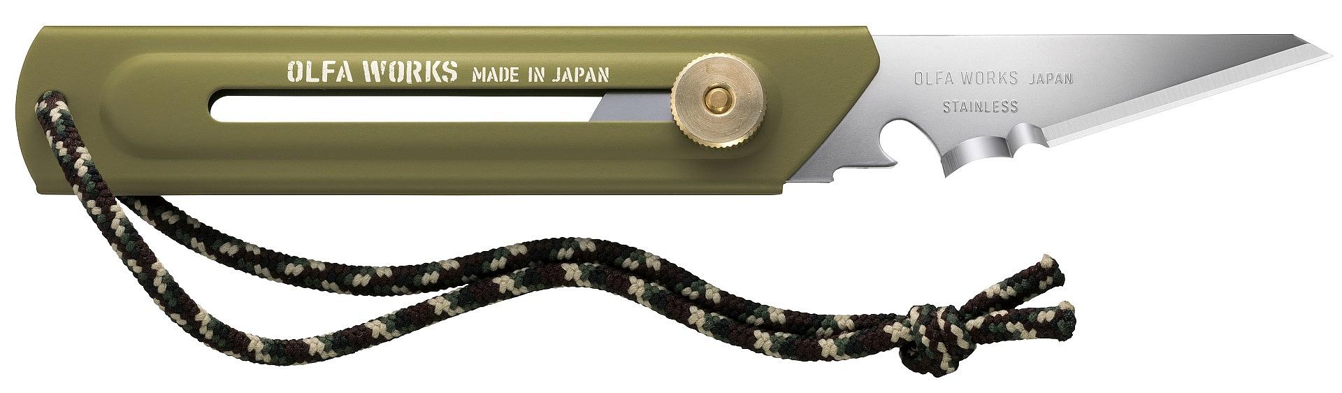 OLFA WORKS BK1 BUSHCRAFT KNIFE многоцелевой нож со сменным лезвием (OW-BK1-OD) фото 1