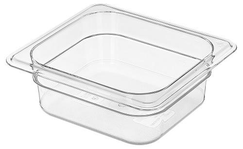 Гастроемкость 1/6 h=65 мм. 1 л. поликарб. прозрач. /1/48/ фото 1