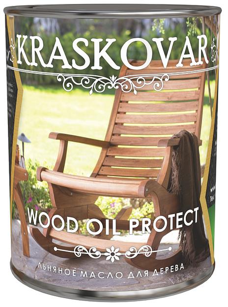Масло льняное для дерева Kraskovar Wood Oil Protect, опт фото 2
