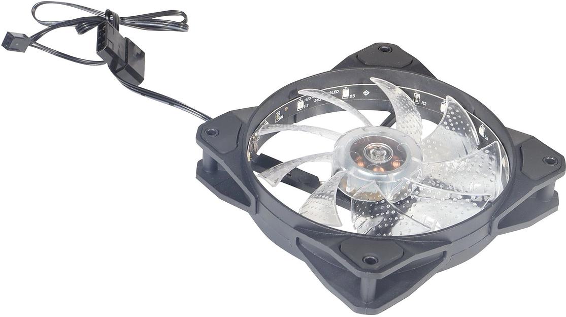 Вентилятор Оклик OG-CF120RGB2-BK 120x120x25mm 3-pin 4-pin (Molex)25dB Ret фото 3