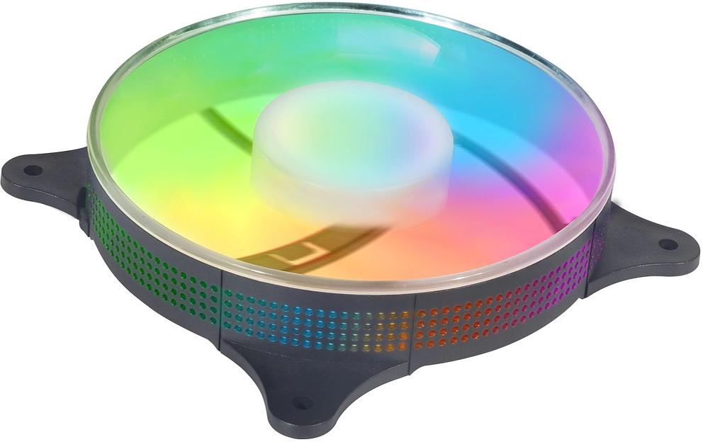 Вентилятор GMNG GG-CF120FRGB3-PWMBK RGB 120x120x25mm черный 4-pin 20-28dB Ret фото 3