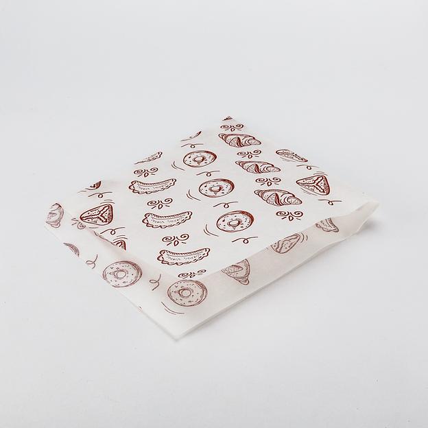 Уголок бумажный 175*140мм жиростойкий с рисунком "Выпечка" - 100 шт фото 1