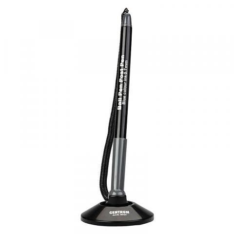 Ручка шариковая на подставке с держателем 0,7мм POST PEN, синий, Centrum фото 1