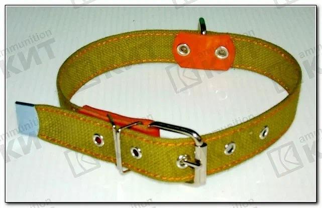 Ошейник №30 Брезентовый, однослойный с выносным кольцом ОПТ  фото 1
