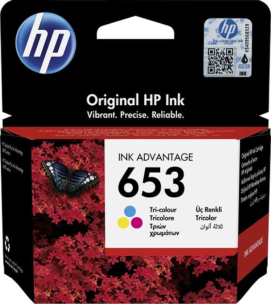 Картридж струйный HP 653 3YM74AE многоцветный (200стр.) (5мл) для HP DeskJet Plus Ink Advantage 6075/6475 фото 1