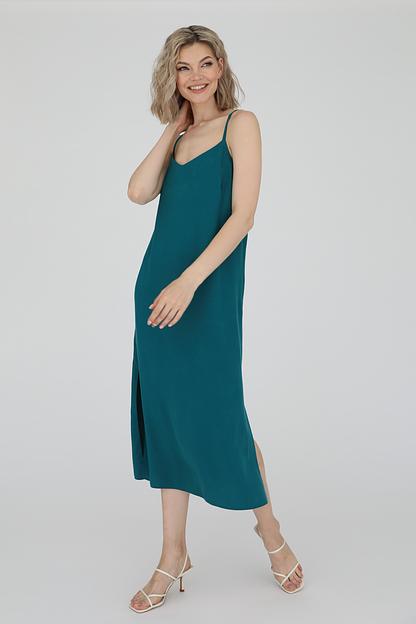 Платье в бельевом стиле, Морская волна, опт фото 4