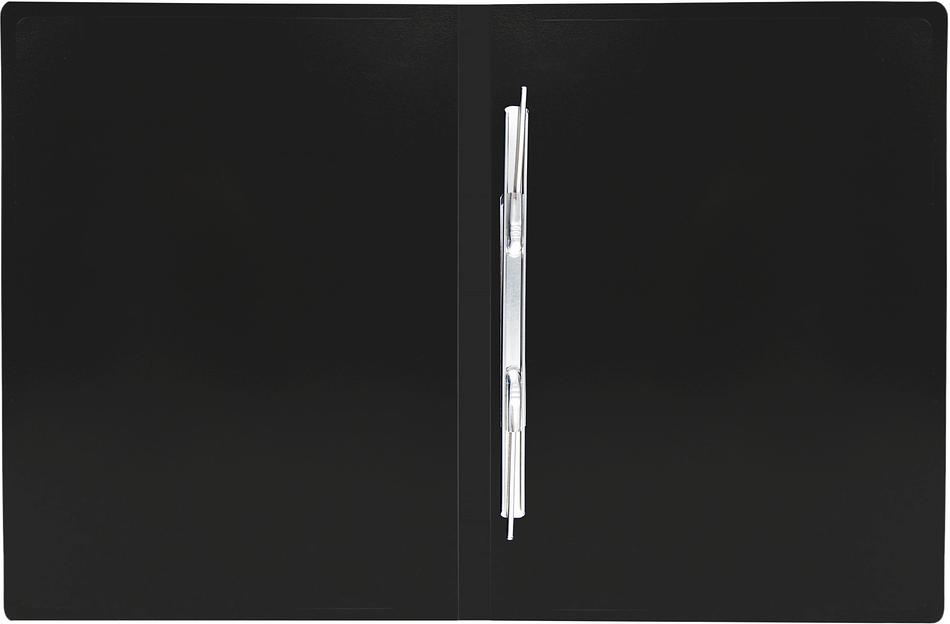 Папка метал.пруж.скоросш. Silwerhof Eco SE-04PBLK A4 пластик 0.5мм черный фото 4