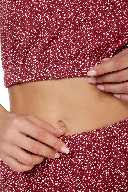 Комплект женский  805/02/Бордовый, белый  фото 3