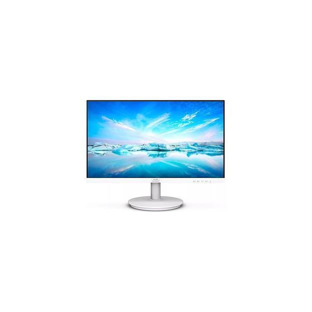 27" Монитор Philips V Line 271V8AW/01, 1920x1080, IPS, 75Гц, 1хHDMI, белый [271v8aw(00/01)] фото 1