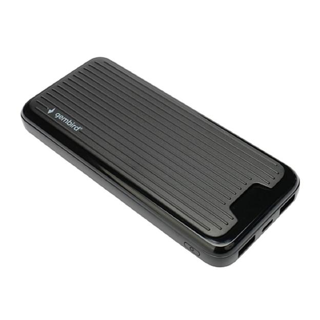 Портативный аккумулятор Gembird GPB-10, 10000мАч, 2A, черный фото 1