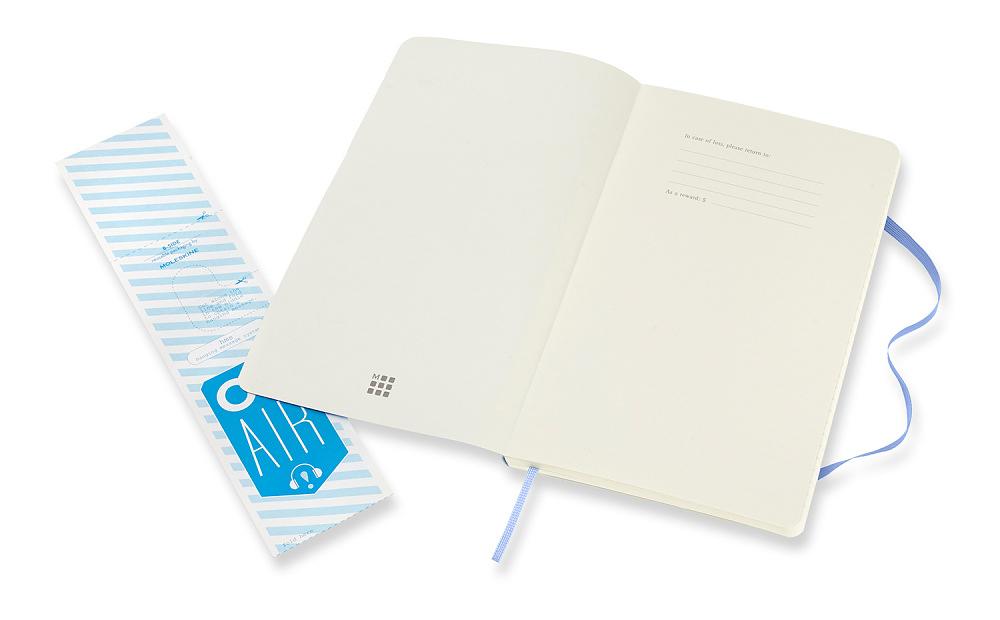 Блокнот Moleskine CLASSIC SOFT QP616B42 Large 130х210мм 192стр. линейка мягкая обложка голубая гортензия фото 3