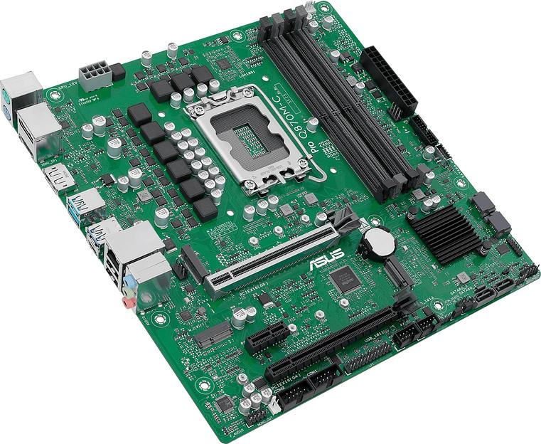 Материнская плата ASUS PRO Q870M-C-CSM, LGA1851, Q870, 4*DDR5, 4*SATA, 2*M.2, 3*USB 3.2, 2*USB 2.0, Type-C, 2*PCIx16, 1*PCIx1, 2*DP+VGA, mATX; 90MB1KEP-M0EAYC фото 4