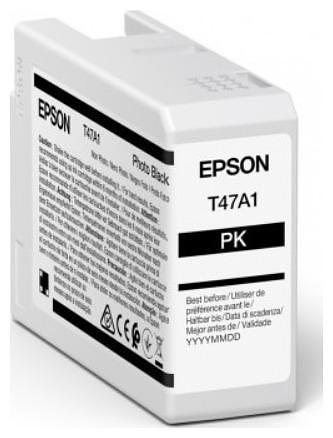 Картридж Epson SinglepackPhotoBlackT47A1UltraChromePro10ink50ml (C13T47A100) фото 1
