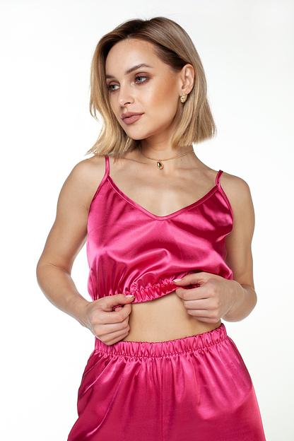 Топ женский атлас 800/04/Фуксия фото 3