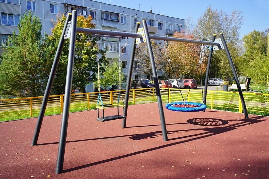 Качели двойные «КЧ-008», 5165х1400х2270 мм, под заказ ОПТ фото 4