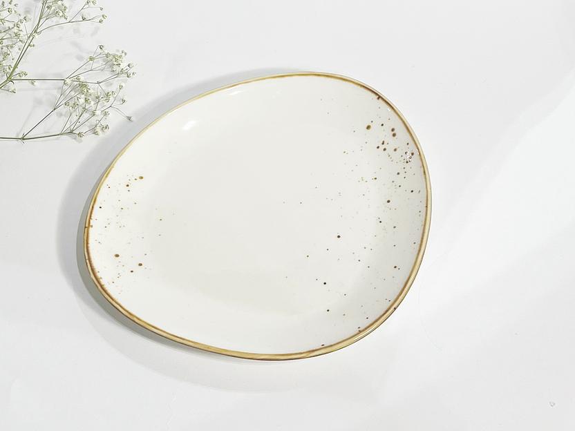 Тарелка фарфоровая 21 см «White collection» NGD007-2 white, опт фото 1